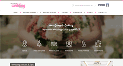 Desktop Screenshot of myanmarweddingguide.com